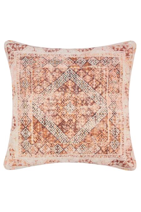 Shop Orna Multi Color Cotton Digital Print Square Cushion Cover - Set Of 2 at Aza Fashions Shop_Orna_Multi Color Cotton Digital Print Square Cushion Cover - Set Of 2_at_Aza_Fashions