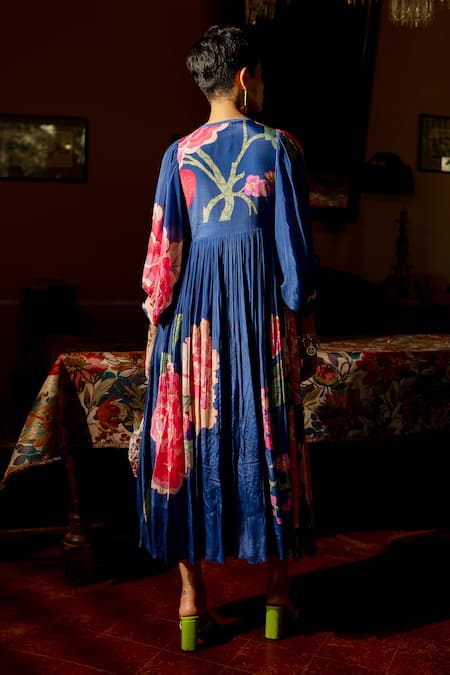 Paulmi And Harsh Blooming Floral Pattern Dress 