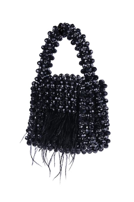 Adorn My Wish Mini Crystal Bead Embellished Bag 