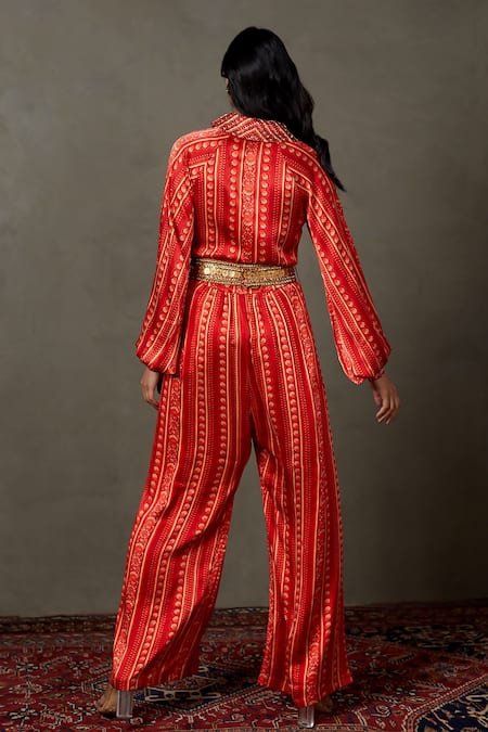 RI.Ritu Kumar Kylie Floral Embroidered Jumpsuit 