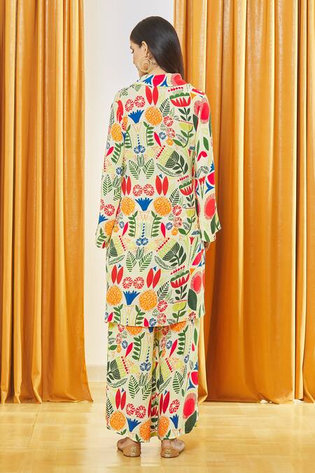 Label Shristi Chetani Printed Shirt & Pant Set 