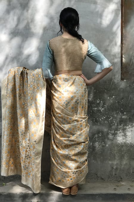 I Am Design Ikat Print Saree 