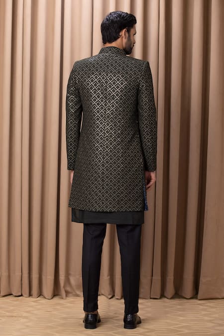 Ankit V Kapoor Ranjha Embroidered Jacket With Kurta Set