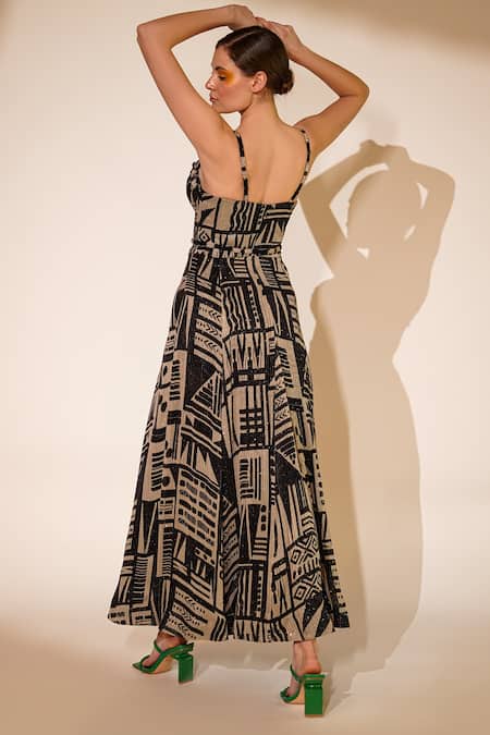 Nikita Mhaisalkar Stitchline Embroidered Gown 