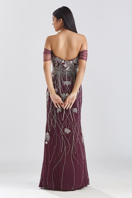 Megha Bansal Jamuni Gul Kaari Gown 