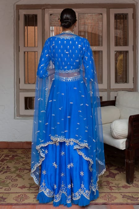 House of Dasmaya Embroidered Blouse Lehenga Set 