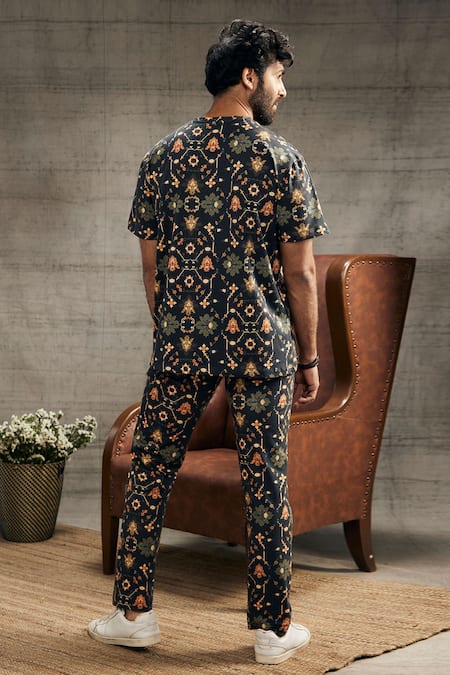 Soup By Sougat Paul Zahra Geometric Print Tee With Pant 