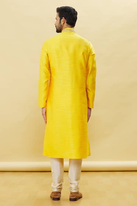 Arihant Rai Sinha Solid Kurta With Churidar Set 
