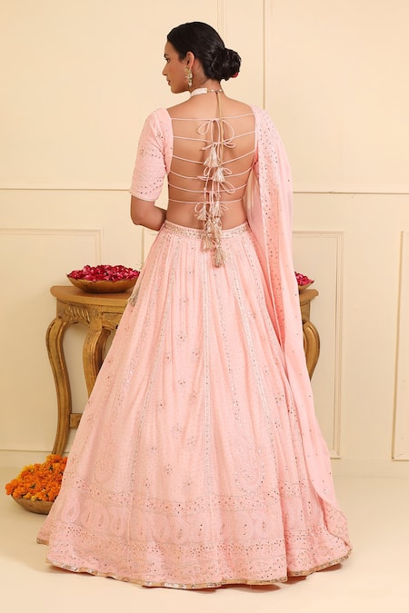 Esha Koul Chikankari Embroidered Lehenga Set 