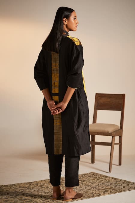 Shorshe Clothing Stripe Pattern Kaftan Tunic & Pant Set 