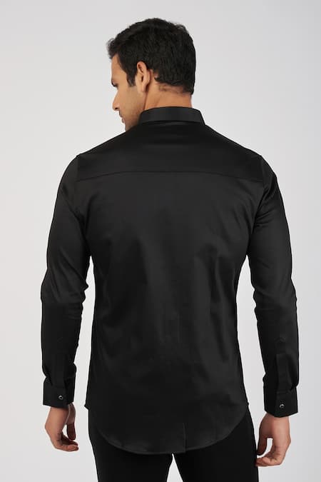 Sanjana Reddy Designs Bleeding Heart & Arrows Embroidered Shirt 