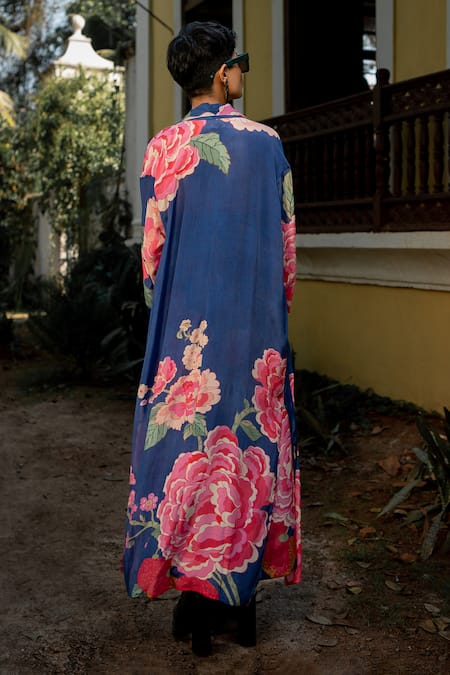 Paulmi And Harsh Blooming Floral Print Jacket & Pant Set 