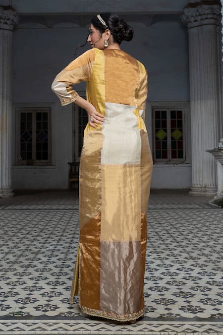 Sheela Suthar Embroidered Yoke Panelled Tunic 