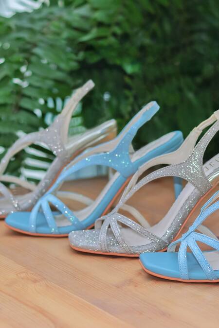 Shop House Of Prisca Beige Glitter Madeline Vegan Leather Heels at Aza Fashions Shop_House Of Prisca_Beige Glitter Madeline Vegan Leather Heels_at_Aza_Fashions