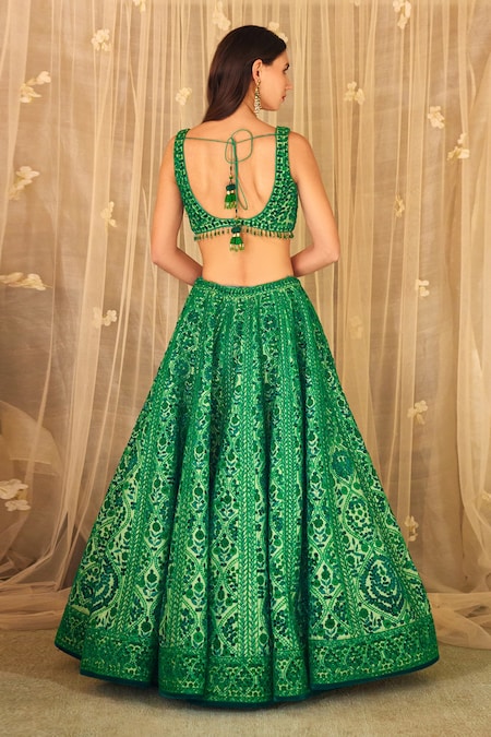 Bottle Green Color Dulhan Lehenga Choli, Wedding Lehenga Choli, Party Wear Designer  Lehenga Choli at Rs 1899 | Designer Lehenga Choli in Surat | ID: 26012827748