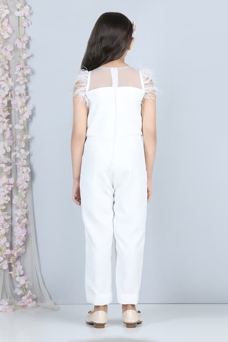 The Little Celebs Pearl Embellished Jumpsuit 