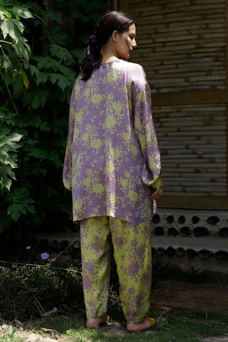 Raiman Floral Print Kurta & Salwar Set 