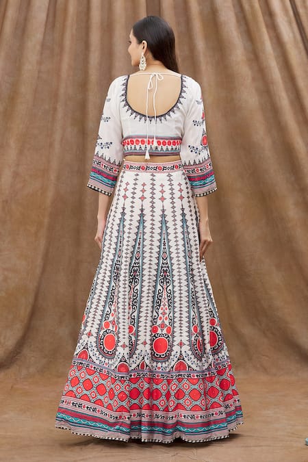 Naintara Bajaj Printed Blouse Lehenga Set 