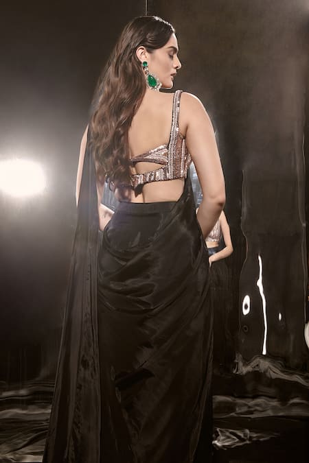 Masumi Mewawalla Pre-Draped Saree With Corset Blouse 