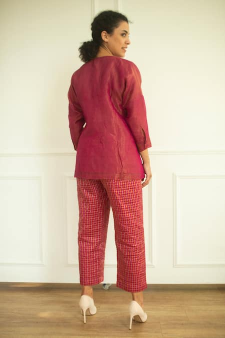 Oja Embroidered Shirt With Pant 