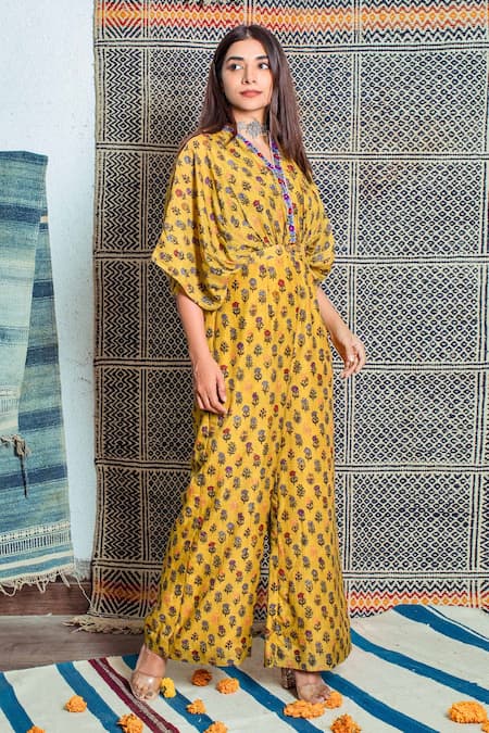 Shachi Sood Floral Print Jumpsuit 