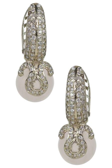 Tizora Quartz Drop Bali Earrings 