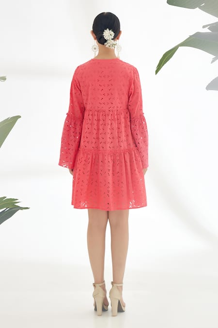 Nikasha Bell Sleeve Tiered Dress 