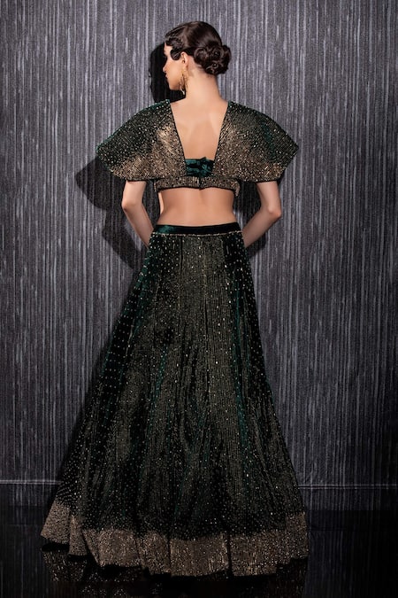 Shilpi Gupta Embroidered Blouse & Lehenga Set 