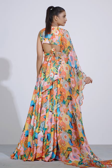 Affroz Floral Pattern Lehenga Set 