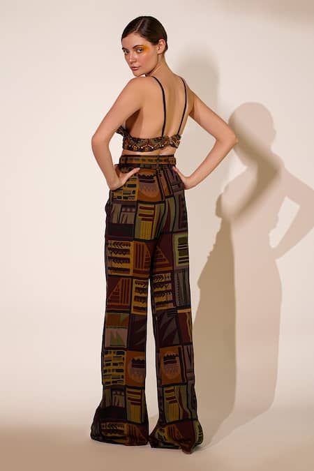 Nikita Mhaisalkar Abstract Print Pant 