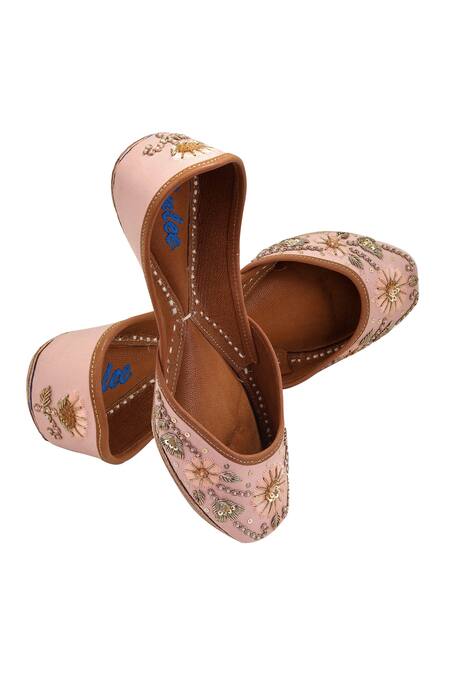 Imlee Jaipur Floral Embellished Juttis 