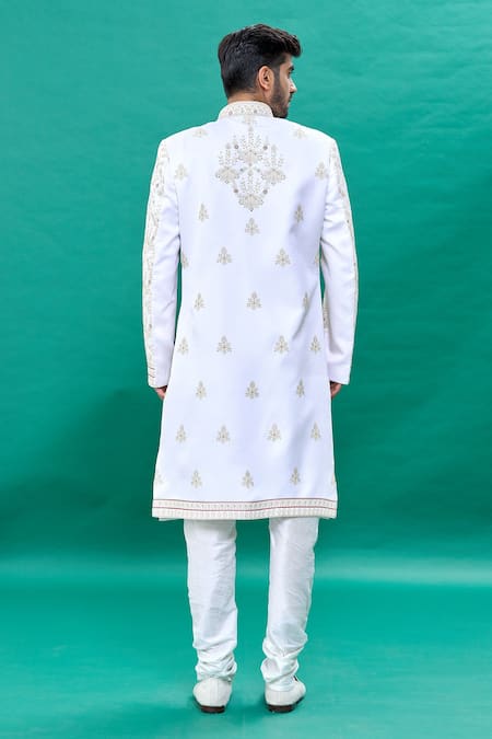 Rng Safawala Sequin Embroidered Sherwani Set 
