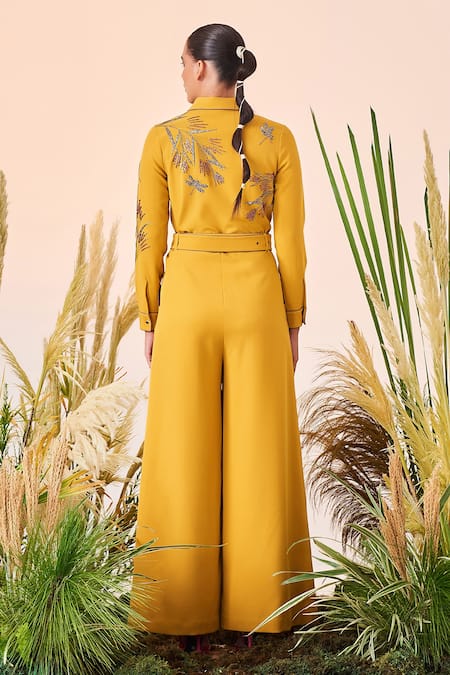 Shahin Mannan Grass Wide Legged Jumpsuit 