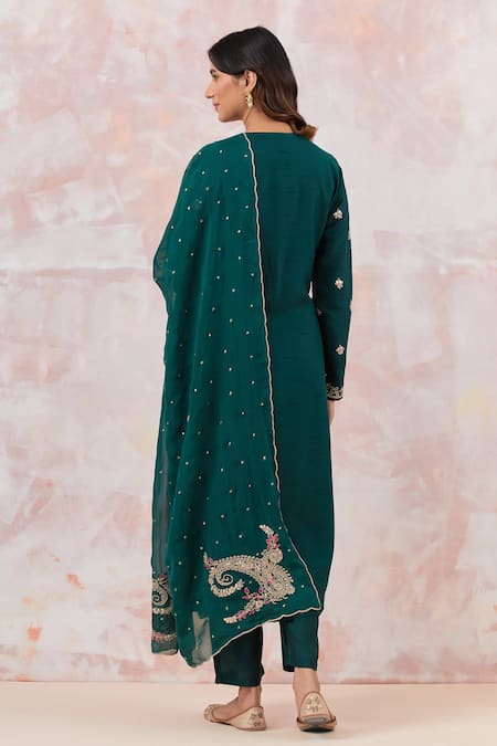 Basanti - Kapde Aur Koffee Gota Embroidered Kurta Set 