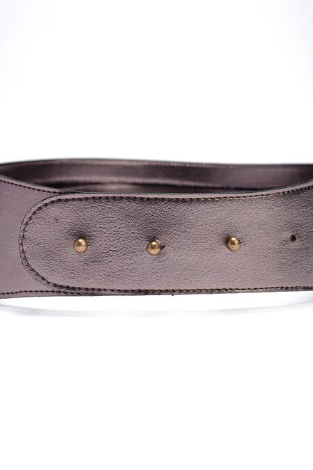 Shop Trov Grey Blaze Criss Cross Strappy Belt at Aza Fashions Shop_Trov_Grey Blaze Criss Cross Strappy Belt _at_Aza_Fashions