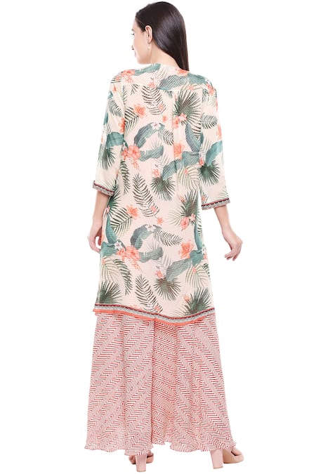 Soup By Sougat Paul Printed Top Pant Set 