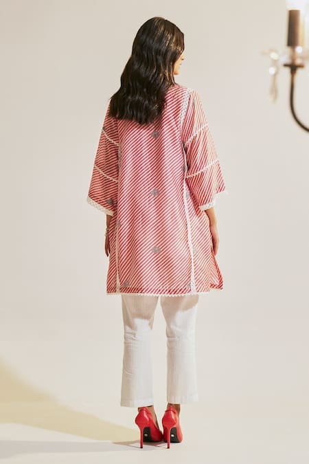 Sage Saga Ruhi Chanderi Phiran Kurta 