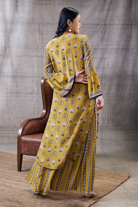 Soup By Sougat Paul Sarouk Print Angrakha & Palazzo Set 