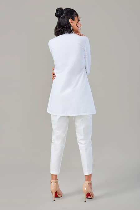 EK Dhaaga Metallic Panelled Embellished Shirt 