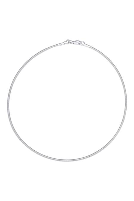 Shop Sangeeta Boochra Silver Plated Khadifa Necklace at Aza Fashions Shop_Sangeeta Boochra_Silver Plated Khadifa Necklace _at_Aza_Fashions