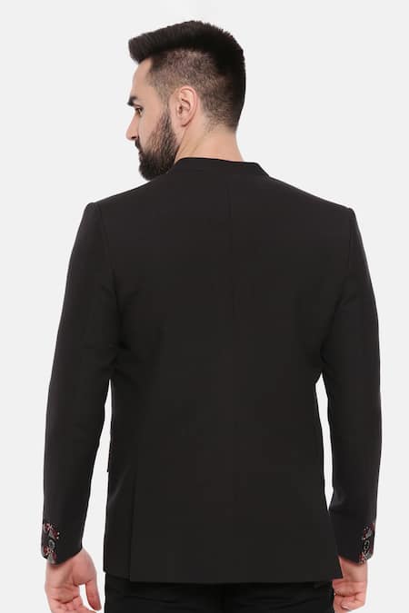 Mayank Modi - Men Cotton One-Buttoned Blazer 