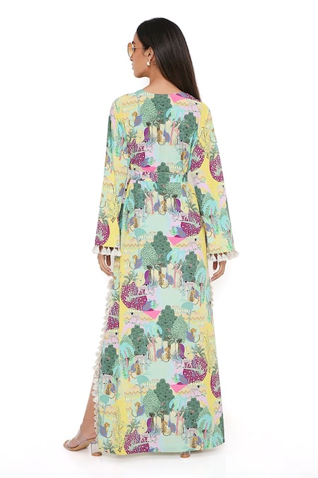 PS Pret By Payal Singhal Kuno Print Kaftan 