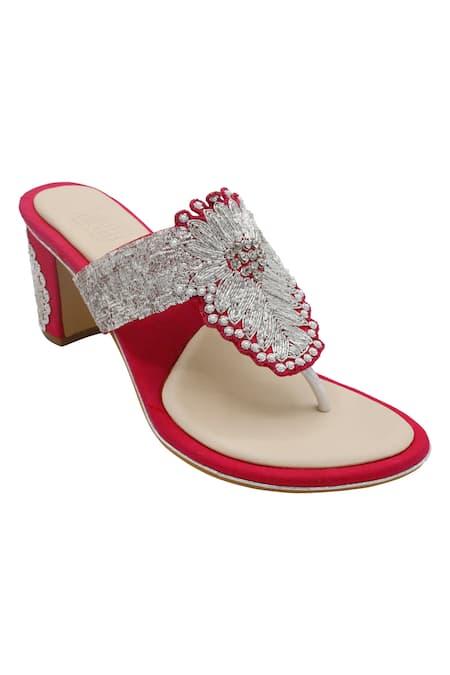 Veruschka By Payal Kothari Veena Zardozi Embroidered Heels 