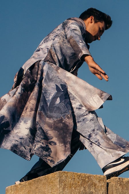 Sahil Kochhar Jungle Print Sherwani 