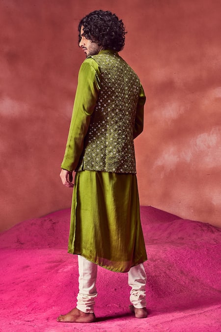 Punit Balana Embroidered Bundi Kurta Set 