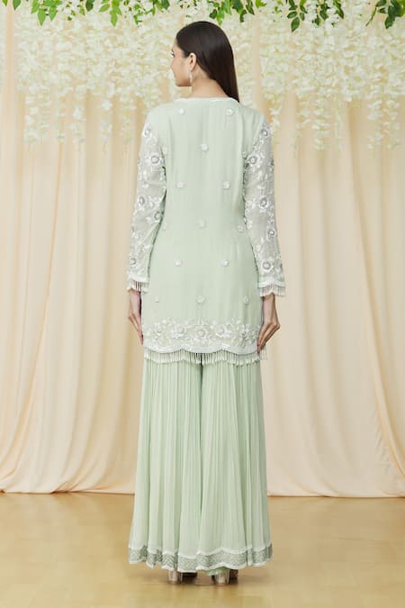 Samyukta Singhania Embellished Pearl Sharara Set 