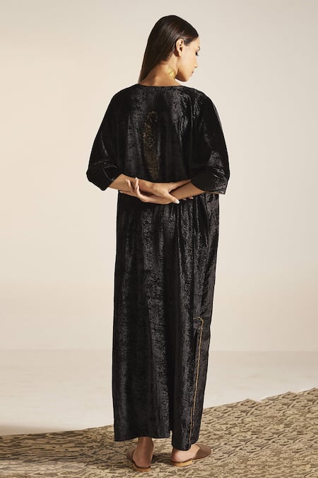 Shorshe Clothing Noor Silk Velvet Kaftan 