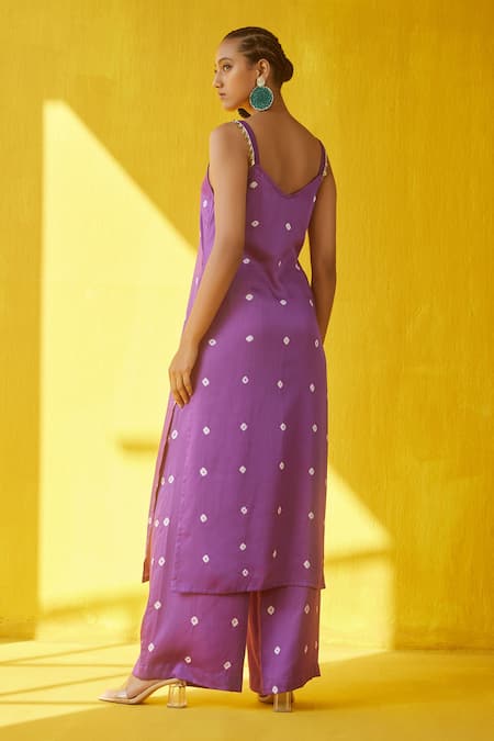 Aapro Gazal Hand Block Print Kurta Palazzo Set 