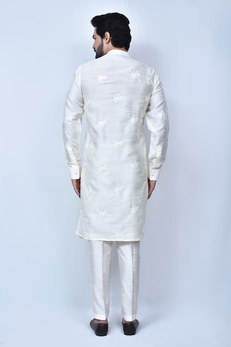 Arihant Rai Sinha Flower Embroidered Kurta Set 