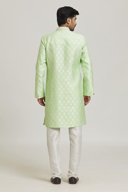 Arihant Rai Sinha Floral Jacquard Woven Sherwani With Pant 